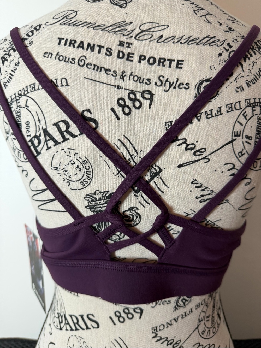 Born Primitive Deep Plum Double-Strap Seamless Sports Bra - Picture 5 of 5